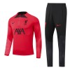 Liverpool Quarter Zip Felpe da Allenamento 2022-23 Rossa per Bambino